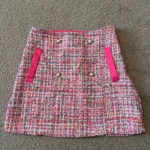 VICI Jacques Tweed Mini Skirt - Pink
